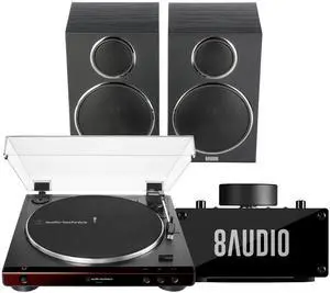 AT-LP60X Turntable Bundle with Desktop Speakers AT-LP60X Turntable Bundle with Desktop Speakers