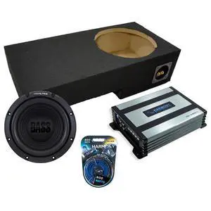 Alpine W10S4 Fits 2001-2005 Ford Explorer Sport Trac Sub Box Amp Wiring Kit | Sealed loaded enclosure, 250 watt RMS bass upgrade, 8 gauge install package, single 10 inch subwoofer, specific design Alpine W10S4 Fits 2001-2005 Ford Explorer Sport Trac Sub Box Amp Wiring Kit | Sealed loaded enclosure, 250 watt RMS bass upgrade, 8 gauge install package, single 10 inch subwoofer, specific design