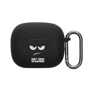 Design Cover for Bowers & Wilkins Pi6 / Pi8 Case - Silicone Cover for Earbuds Charging Case - Protective Headphone Holder with Carabiner Clip - White/Black/Black Design Cover for Bowers & Wilkins Pi6 / Pi8 Case - Silicone Cover for Earbuds Charging Case - Protective Headphone Holder with Carabiner Clip - White/Black/Black