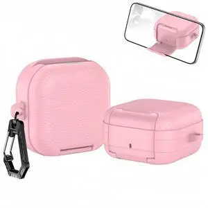 Case for Samsung Galaxy Buds 4 & Galaxy Buds 4 Pro (2026),Case Compatible with Samsung Buds 4 / Buds 4 Pro,Leather Texture Earbud Cover with Integrated Phone Stand Secure Lock Buckle,Sturdy Carabiner Case for Samsung Galaxy Buds 4 & Galaxy Buds 4 Pro (2026),Case Compatible with Samsung Buds 4 / Buds 4 Pro,Leather Texture Earbud Cover with Integrated Phone Stand Secure Lock Buckle,Sturdy Carabiner
