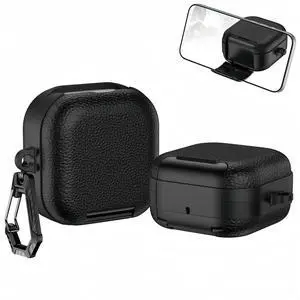 Case for Samsung Galaxy Buds 4 & Galaxy Buds 4 Pro (2026),Case Compatible with Samsung Buds 4 / Buds 4 Pro,Leather Texture Earbud Cover with Integrated Phone Stand Secure Lock Buckle,Sturdy Carabiner Case for Samsung Galaxy Buds 4 & Galaxy Buds 4 Pro (2026),Case Compatible with Samsung Buds 4 / Buds 4 Pro,Leather Texture Earbud Cover with Integrated Phone Stand Secure Lock Buckle,Sturdy Carabiner