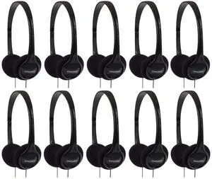 KPH7 Lightweight Portable On-Ear Headphones Bundle (Black, 10-Pack) KPH7 Lightweight Portable On-Ear Headphones Bundle (Black, 10-Pack)