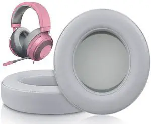 Headphones Ear Pads Cushions Replacement for Razer Kraken Pro V2, Kraken 7.1 V2, Kraken Stormtrooper Headset, Earpads with Softer Protein Leather-PL Grey Headphones Ear Pads Cushions Replacement for Razer Kraken Pro V2, Kraken 7.1 V2, Kraken Stormtrooper Headset, Earpads with Softer Protein Leather-PL Grey