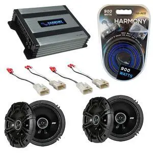 Compatible with Toyota Camry DX Sedan 2012-2014 Speaker Replacement Kicker Bundle 2 DSC65 & Harmony HA-A400.4 Amp Compatible with Toyota Camry DX Sedan 2012-2014 Speaker Replacement Kicker Bundle 2 DSC65 & Harmony HA-A400.4 Amp