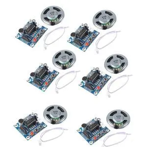 6PCS ISD1820 Voice Recording Recorder Module with Mic Sound Audio Loudspeaker 6PCS ISD1820 Voice Recording Recorder Module with Mic Sound Audio Loudspeaker