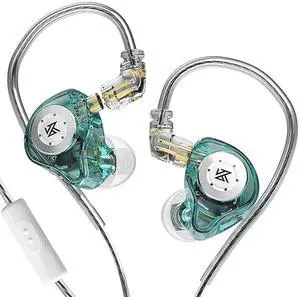 EDXPro KZ EDX in-Ear Monitors, HiFi Stereo Stage/Studio IEM Wired Noise Isolating Sport Earphones/Earbuds/Headphones with Detachable Cable for Musician Audiophile (with Mic, Translucent Cyan) EDXPro KZ EDX in-Ear Monitors, HiFi Stereo Stage/Studio IEM Wired Noise Isolating Sport Earphones/Earbuds/Headphones with Detachable Cable for Musician Audiophile (with Mic, Translucent Cyan)