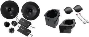 46CSS654 6.5" CSS Component Speakers and Front 6.5" Speaker Pods with Tweeter Adaptors Compatible with Jeep JL (2018-2023) & JT (2020-2023) 46CSS654 6.5" CSS Component Speakers and Front 6.5" Speaker Pods with Tweeter Adaptors Compatible with Jeep JL (2018-2023) & JT (2020-2023)
