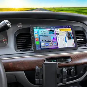 Single Din Car Radio for 2003-2008 Ford Crown Victoria CarPlay Android Auto | 9" Singel DIn Touchscreen Car Stereo,1 Din Car Audio Receivers w/Bluetooth Mirror Link SWC FM AM Back Camera Single Din Car Radio for 2003-2008 Ford Crown Victoria CarPlay Android Auto | 9" Singel DIn Touchscreen Car Stereo,1 Din Car Audio Receivers w/Bluetooth Mirror Link SWC FM AM Back Camera