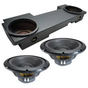 W12S4 Dual 12" Rhino Coated Sub Box Fits 2002-2013 Chevy Avalanche | Sealed loaded enclosure installed subwoofer drivers, 500W RMS combined power, 4 Ohm interior-lined design, 12 inch size W12S4 Dual 12" Rhino Coated Sub Box Fits 2002-2013 Chevy Avalanche | Sealed loaded enclosure installed subwoofer drivers, 500W RMS combined power, 4 Ohm interior-lined design, 12 inch size