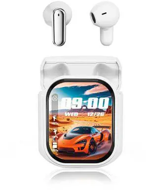 NE20 AI Translation Earbuds Real Time Wireless Bluetooth Headphones In-Ear Translator Earphones with Touch Screen Support 156 Languages Translation AI Ear Buds for Travel Business Learning (White) NE20 AI Translation Earbuds Real Time Wireless Bluetooth Headphones In-Ear Translator Earphones with Touch Screen Support 156 Languages Translation AI Ear Buds for Travel Business Learning (White)