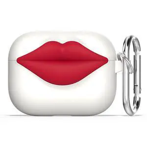 Super Cute 3D Red Lips Silicone Case for AirPods Pro 2/1(White) | Fun Two-Tone Design for Women Men, Best Gift for Your Lover & Unique Stylish Aesthetic Case to Make Your AirPods Stand Out Super Cute 3D Red Lips Silicone Case for AirPods Pro 2/1(White) | Fun Two-Tone Design for Women Men, Best Gift for Your Lover & Unique Stylish Aesthetic Case to Make Your AirPods Stand Out