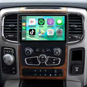 Car Radio for Dodge Ram 1500 2500 3500 2013-2018 Built-in Wireless CarPlay Android Auto. 9in Car Radio Player with Bluetooth WiFi Mirror Link Split Screen GPS Navigation AHD Camera Mic 2+32G Car Radio for Dodge Ram 1500 2500 3500 2013-2018 Built-in Wireless CarPlay Android Auto. 9in Car Radio Player with Bluetooth WiFi Mirror Link Split Screen GPS Navigation AHD Camera Mic 2+32G