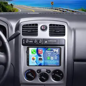 Android 14 Double Din Car Stereo Radio for GMC Canyon 2004-2012 | 2G+32G 7" Touchscreen Car Radio w/Wireless Carplay Android Auto GPS WiFi Bluetooth RDS DSP SWC Mic Backup Camera Android 14 Double Din Car Stereo Radio for GMC Canyon 2004-2012 | 2G+32G 7" Touchscreen Car Radio w/Wireless Carplay Android Auto GPS WiFi Bluetooth RDS DSP SWC Mic Backup Camera