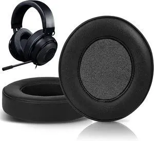 Headphones Ear Pads Cushions Replacement for Razer Kraken Pro V2, Kraken 7.1 V2, Kraken Stormtrooper Headset, Earpads with Softer Protein Leather-PL Black Headphones Ear Pads Cushions Replacement for Razer Kraken Pro V2, Kraken 7.1 V2, Kraken Stormtrooper Headset, Earpads with Softer Protein Leather-PL Black