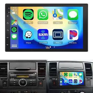 7" Screen Car Radio for Nissan Versa 2007-2011 with CarPlay Android Auto | Car Radio Touch Screen for Versa GPS Bluetooth, WiFi, SWC, FM, Mic, WiFi, Backup Camera Double Din 4+64G 7" Screen Car Radio for Nissan Versa 2007-2011 with CarPlay Android Auto | Car Radio Touch Screen for Versa GPS Bluetooth, WiFi, SWC, FM, Mic, WiFi, Backup Camera Double Din 4+64G