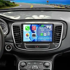 2 Din Car Stereo Upgrade Radio for Chrysler 200 200C 200S 2015-19 | Android 14 2G+32G 9" Touchscreen Carplay Android Auto GPS WiFi Bluetooth RDS DSP SWC Mirrorlink Mic Backup Camera 2 Din Car Stereo Upgrade Radio for Chrysler 200 200C 200S 2015-19 | Android 14 2G+32G 9" Touchscreen Carplay Android Auto GPS WiFi Bluetooth RDS DSP SWC Mirrorlink Mic Backup Camera