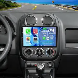 2 Din Car Stereo Upgrade Radio for Jeep Compass Patriot 2010-2016 | Android 14 4G+64G 10" Touchscreen Carplay Android Auto GPS WiFi Bluetooth RDS DSP SWC Mirrorlink Mic Backup Camera 2 Din Car Stereo Upgrade Radio for Jeep Compass Patriot 2010-2016 | Android 14 4G+64G 10" Touchscreen Carplay Android Auto GPS WiFi Bluetooth RDS DSP SWC Mirrorlink Mic Backup Camera