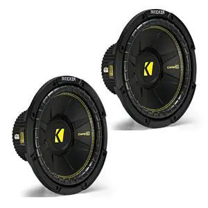 44CWCS104 CompC 10" Subwoofer Pair Single Voice Coil 4 Ohm Subs | Everyday bass value set of 2, lightweight rigid cones, clean punchy low end, SVC simple hookup and box fit, 10 inch size 44CWCS104 CompC 10" Subwoofer Pair Single Voice Coil 4 Ohm Subs | Everyday bass value set of 2, lightweight rigid cones, clean punchy low end, SVC simple hookup and box fit, 10 inch size