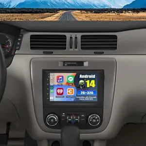 Android 14 2 Din Car Stereo Radio for Chevrolet Impala 2006-2013 | 7" Touchscreen Car Radio w/Wireless Carplay Android Auto GPS WiFi Bluetooth RDS DSP SWC Mic Backup Camera Android 14 2 Din Car Stereo Radio for Chevrolet Impala 2006-2013 | 7" Touchscreen Car Radio w/Wireless Carplay Android Auto GPS WiFi Bluetooth RDS DSP SWC Mic Backup Camera