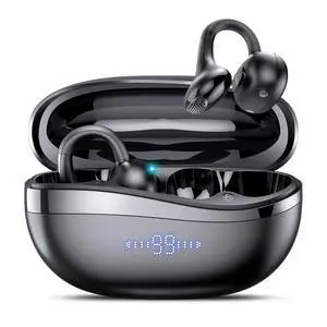 Clip-On Open Ear Earbuds Wireless Bluetooth 6.0 with Heart Rate Monitor | 72H HiFi Stereo Ear Buds with Zemyee Life App, 6 EQ Modes, Full-Area Tap Control Running Headphones for Sport/Work,Black Clip-On Open Ear Earbuds Wireless Bluetooth 6.0 with Heart Rate Monitor | 72H HiFi Stereo Ear Buds with Zemyee Life App, 6 EQ Modes, Full-Area Tap Control Running Headphones for Sport/Work,Black