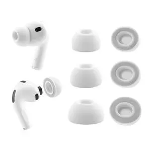 Replacement Foam Ear Tips for AirPods Pro 3 Silicone Shield | 3 Pairs (Gray, Assorted S/M/L), Ultimate Comfort, Compatible with AirPods Pro 3rd Generation 2025 Replacement Foam Ear Tips for AirPods Pro 3 Silicone Shield | 3 Pairs (Gray, Assorted S/M/L), Ultimate Comfort, Compatible with AirPods Pro 3rd Generation 2025