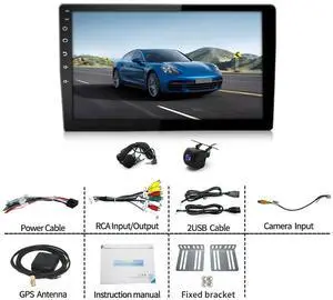 4G+64G Car Stereo for Ford Ranger 19982006 with Wireless CarPlay and Android Auto, 10.1" Touchscreen Android 14 Double Din Car Radio Support Bluetooth WiFi GPS SWC FM RDS Mirror Link Backup Camera 4G+64G Car Stereo for Ford Ranger 19982006 with Wireless CarPlay and Android Auto, 10.1" Touchscreen Android 14 Double Din Car Radio Support Bluetooth WiFi GPS SWC FM RDS Mirror Link Backup Camera