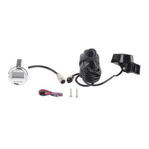 Depth Finder Fish Finder, Stainless Steel Yacht Boat Digital Depth Sounder Transducer with White Backlight, IP67, for Marine Transportation Depth Finder Fish Finder, Stainless Steel Yacht Boat Digital Depth Sounder Transducer with White Backlight, IP67, for Marine Transportation