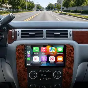 Car Radio for Chevy Silverado Tahoe Suburban GMC Yukon Sierra 2007-2013 | 9" IPS Touch Screen Stereo with CarPlay/Android Auto Bluetooth WiFi FM/RDS SWC, 2+32G Car Radio for Chevy Silverado Tahoe Suburban GMC Yukon Sierra 2007-2013 | 9" IPS Touch Screen Stereo with CarPlay/Android Auto Bluetooth WiFi FM/RDS SWC, 2+32G