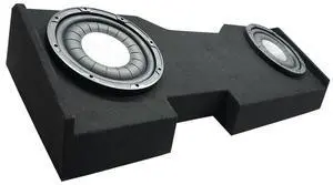 HA-F104 Compatible with Chevy Silverado Crew Cab Truck 2014-2018 Car Stereo Flatline Series 10" Sub 700W Single 4 Ohm Subwoofer and GM2X10-CREW14UP Dual 10" Sub Box Subwoofer Enclosure HA-F104 Compatible with Chevy Silverado Crew Cab Truck 2014-2018 Car Stereo Flatline Series 10" Sub 700W Single 4 Ohm Subwoofer and GM2X10-CREW14UP Dual 10" Sub Box Subwoofer Enclosure