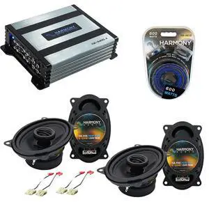 R46 4x6 Speakers with Amp and Install Kit Fits 88-94 Chevy CK | 4-channel power pack, 10-gauge wiring included, direct factory upgrade package, full size stereo bundle for classic GM trucks R46 4x6 Speakers with Amp and Install Kit Fits 88-94 Chevy CK | 4-channel power pack, 10-gauge wiring included, direct factory upgrade package, full size stereo bundle for classic GM trucks