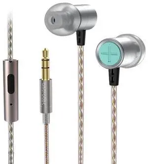 Astrotec Vesna Wired Earbuds with Microphone Tiny Earbuds in Ear Monitor with LCP Diaphragm Portable Earphones Noise Cancelling Earbuds Neutral Balanced Sound for Sport (Silver with Mic) Astrotec Vesna Wired Earbuds with Microphone Tiny Earbuds in Ear Monitor with LCP Diaphragm Portable Earphones Noise Cancelling Earbuds Neutral Balanced Sound for Sport (Silver with Mic)