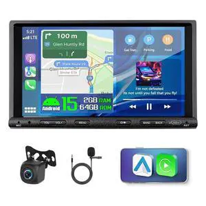 2+64G Double Din Android 15 Car Radio Stereo for Toyota Truck 1988-1995 | 7" Touchscreen Radio with Carplay & Android Auto, Plug and Play Radio w/ Bluetooth Mirror Link WiFi FM Radio & Backup Camera 2+64G Double Din Android 15 Car Radio Stereo for Toyota Truck 1988-1995 | 7" Touchscreen Radio with Carplay & Android Auto, Plug and Play Radio w/ Bluetooth Mirror Link WiFi FM Radio & Backup Camera