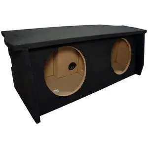 Fits 07-18 Jeep Wrangler 2-Door Dual 12" Subwoofer Box with Amp Rack - ASC | Shaped for JK cargo space, 12 inch sub enclosure holds 2 drivers, shelf for bass gear, deep low-end on trail, MDF build Fits 07-18 Jeep Wrangler 2-Door Dual 12" Subwoofer Box with Amp Rack - ASC | Shaped for JK cargo space, 12 inch sub enclosure holds 2 drivers, shelf for bass gear, deep low-end on trail, MDF build