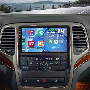 2 Din Car Stereo Upgrade Radio for Jeep Grand Cherokee 2011-2013 | Android 14 2G+32G 10" Touchscreen with Carplay Android Auto GPS WiFi Bluetooth RDS DSP SWC Mirrorlink Mic Backup Camera 2 Din Car Stereo Upgrade Radio for Jeep Grand Cherokee 2011-2013 | Android 14 2G+32G 10" Touchscreen with Carplay Android Auto GPS WiFi Bluetooth RDS DSP SWC Mirrorlink Mic Backup Camera