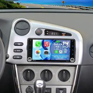 Android 14 Double Din Car Stereo Upgrade Radio for Toyota Matrix 2003 2004 Pontiac Vibe 2003-2008, 4G+64G 7" Carplay Android Auto GPS WiFi Bluetooth RDS DSP SWC Mirrorlink Mic Backup Camera Android 14 Double Din Car Stereo Upgrade Radio for Toyota Matrix 2003 2004 Pontiac Vibe 2003-2008, 4G+64G 7" Carplay Android Auto GPS WiFi Bluetooth RDS DSP SWC Mirrorlink Mic Backup Camera