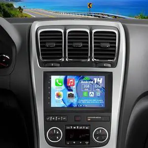 Double Din Car Stereo Upgrade Radio for GMC Acadia 2007-2012 | Android 14 7" Touchscreen w/Wireless Carplay Android Auto GPS WiFi Bluetooth RDS DSP SWC Mirrorlink Backup Camera Double Din Car Stereo Upgrade Radio for GMC Acadia 2007-2012 | Android 14 7" Touchscreen w/Wireless Carplay Android Auto GPS WiFi Bluetooth RDS DSP SWC Mirrorlink Backup Camera