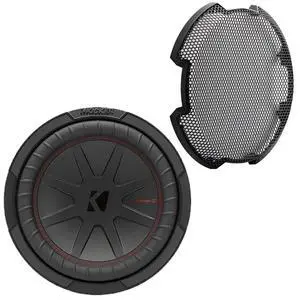 48CWR104 CompR 10" 800 Watts Max Power 4-Ohm Car Audio Subwoofer (Single) Bundle Combo with 10" Round Steel Mesh Subwoofer Grille 48CWR104 CompR 10" 800 Watts Max Power 4-Ohm Car Audio Subwoofer (Single) Bundle Combo with 10" Round Steel Mesh Subwoofer Grille