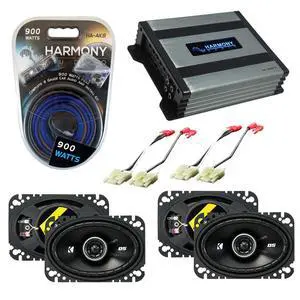 Kicker Bundle Compatible with 1988-94 Chevy CK Truck(Full Size) (2) DSC46 Factory Speaker Replacement Package with HA-A400.4 Amplifier Kicker Bundle Compatible with 1988-94 Chevy CK Truck(Full Size) (2) DSC46 Factory Speaker Replacement Package with HA-A400.4 Amplifier
