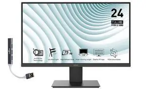 PRO MP241X 24" FHD VA Monitor with 4ms Response Time, Anti-Glare, Flicker Free, 250 nits Brightness, VESA Mount (75mm), HDMI & Dockztorm USB Port Expander, Black Color (PROMP241X) PRO MP241X 24" FHD VA Monitor with 4ms Response Time, Anti-Glare, Flicker Free, 250 nits Brightness, VESA Mount (75mm), HDMI & Dockztorm USB Port Expander, Black Color (PROMP241X)