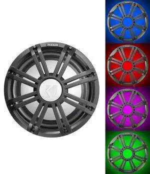 45KMF102 10" Free Air Marine Subwoofer Sub KMF10+Charcoal Grille w/LED's 45KMF102 10" Free Air Marine Subwoofer Sub KMF10+Charcoal Grille w/LED's