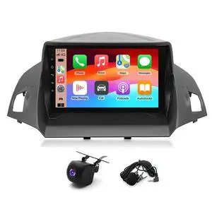 2+64G Double Din Car Stereo Radio for Ford Escape 2013-2016,9 inch Android 13 Touchscreen Car Radio with Wireless Carplay Android Auto GPS Navigator Bluetooth WiFi AHD Backup Camera FM/RDS SWC 2+64G Double Din Car Stereo Radio for Ford Escape 2013-2016,9 inch Android 13 Touchscreen Car Radio with Wireless Carplay Android Auto GPS Navigator Bluetooth WiFi AHD Backup Camera FM/RDS SWC