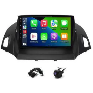 4+64G Double Din Car Radio for Ford Escape 2013 2014 2015 2016 Head Unit with Wireless Carplay Android, 9 inch Touch Screen Stereo Bluetooth Radio with Backup Camera GPS Navi FM RDS SWC 4+64G Double Din Car Radio for Ford Escape 2013 2014 2015 2016 Head Unit with Wireless Carplay Android, 9 inch Touch Screen Stereo Bluetooth Radio with Backup Camera GPS Navi FM RDS SWC