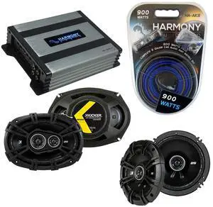 Kicker Bundle Compatible with 2005-13 Jeep Grand Cherokee DSC693 DSC65 Factory Speaker Replacement Package with HA-A400.4 Amplifier Kicker Bundle Compatible with 2005-13 Jeep Grand Cherokee DSC693 DSC65 Factory Speaker Replacement Package with HA-A400.4 Amplifier
