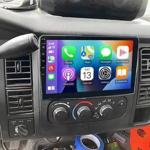 9 inch Touchscreen Car Stereo Fit for Dodge Dakota 2001-2004, Android 13 Double Din Car Radio with Carplay & Android Auto in-Dash Navigation BT Mirror Link WiFi Backup Camera 2+32G 9 inch Touchscreen Car Stereo Fit for Dodge Dakota 2001-2004, Android 13 Double Din Car Radio with Carplay & Android Auto in-Dash Navigation BT Mirror Link WiFi Backup Camera 2+32G