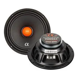 1 Pair of VNM654 VENUM PRO Series 6.5" 1200 Watts Max 300 Watts RMS Shallow Mount Mid-Range Speakers for Car Audio and Harley Davidson Motorcycles, 4-Ohm, Stamped Basket, Neodymium Magnet 1 Pair of VNM654 VENUM PRO Series 6.5" 1200 Watts Max 300 Watts RMS Shallow Mount Mid-Range Speakers for Car Audio and Harley Davidson Motorcycles, 4-Ohm, Stamped Basket, Neodymium Magnet