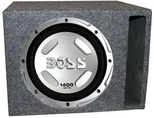 Boss Chaos CX122 12-Inch 1400 Watt Car Subwoofer and Q Power QSBASS12-VENTED 12-Inch Single Heavy Duty Vented Subwoofer Enclosure Box Boss Chaos CX122 12-Inch 1400 Watt Car Subwoofer and Q Power QSBASS12-VENTED 12-Inch Single Heavy Duty Vented Subwoofer Enclosure Box