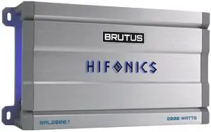 Brutus BRL2000.1 car Audio Mono Amplifier Delivering 2000 watts RMS with a Built-in UV Meter and Intelligent Power Management System Brutus BRL2000.1 car Audio Mono Amplifier Delivering 2000 watts RMS with a Built-in UV Meter and Intelligent Power Management System