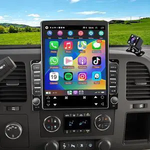 Android 15 Upgrade Car Radio for Chevy Silverado 1500 2500 3500 2007-2014 | Double Din Car Stereo w/CarPlay Android Auto,9.7" Touch Screen Head Unit GPS Navi WiFi Bluetooth FM/RDS SWC Backup Camera Android 15 Upgrade Car Radio for Chevy Silverado 1500 2500 3500 2007-2014 | Double Din Car Stereo w/CarPlay Android Auto,9.7" Touch Screen Head Unit GPS Navi WiFi Bluetooth FM/RDS SWC Backup Camera
