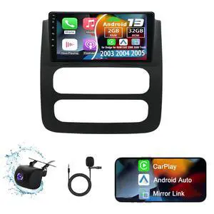 4G+64G Android 13 Car Stereo Compatible with Dodge for RAM1500 2500 3500 Truck 2003-2005 with Wireless Carplay & Android Auto 9 Inch Touch Screen Car Radio with GPS FM Backup Camera WiFi SWC 4G+64G Android 13 Car Stereo Compatible with Dodge for RAM1500 2500 3500 Truck 2003-2005 with Wireless Carplay & Android Auto 9 Inch Touch Screen Car Radio with GPS FM Backup Camera WiFi SWC