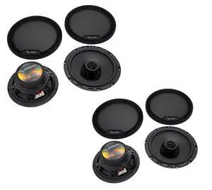 Front Rear Speakers Fits 2003-2006 Hyundai Santa Fe Monsoon | Plug-and-play harness, 6.5 inch 300W drivers, factory replacement upgrade for 2005 and other years Front Rear Speakers Fits 2003-2006 Hyundai Santa Fe Monsoon | Plug-and-play harness, 6.5 inch 300W drivers, factory replacement upgrade for 2005 and other years